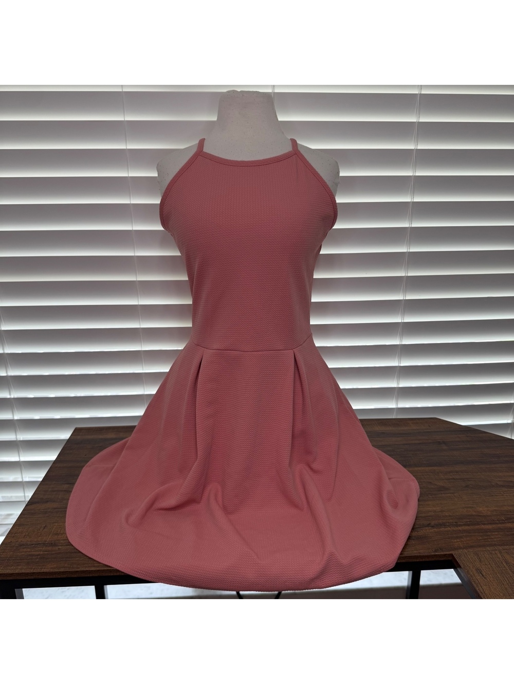Olivia Rae Pink Sleeveless Fit and Flare Dress Juniors Size Large